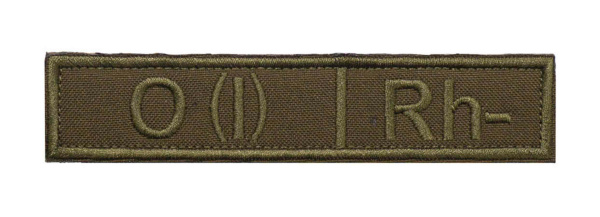 Нашивка выш. Гр.крови (на выбор), разные варианты цвета, канта, материала (на липучке))